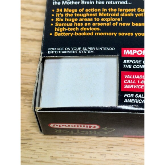 Super Metroid (SNES Super Nintendo 1994) Box Only READ - Picture 7 of 12